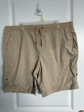George Men's Khaki Drawstring Athletic Shorts